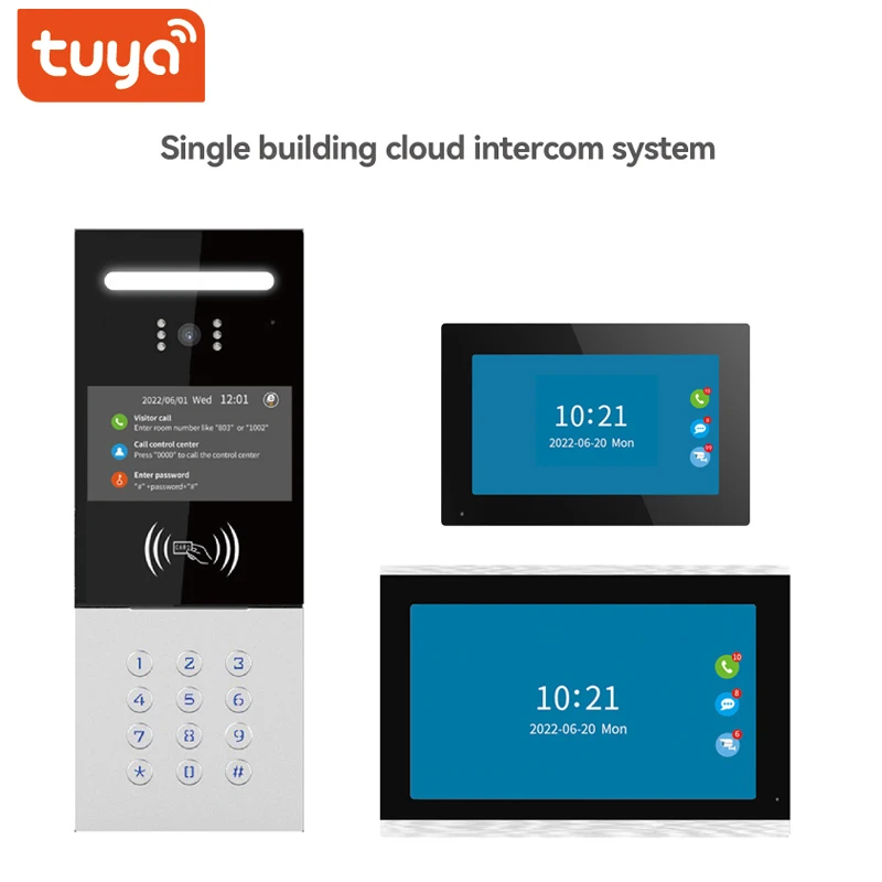 10-дюймовое приложение Tuya 2MP 1080P WIFI дверной звонок видеодомофон IP-видео дверная