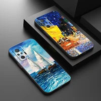 vintage landscape oil painting phone case for xiaomi redmi 7 8 7a 8a 9 9i 9at 9t 9a 9c note 7 8 2021 8t 8 pro funda back soft