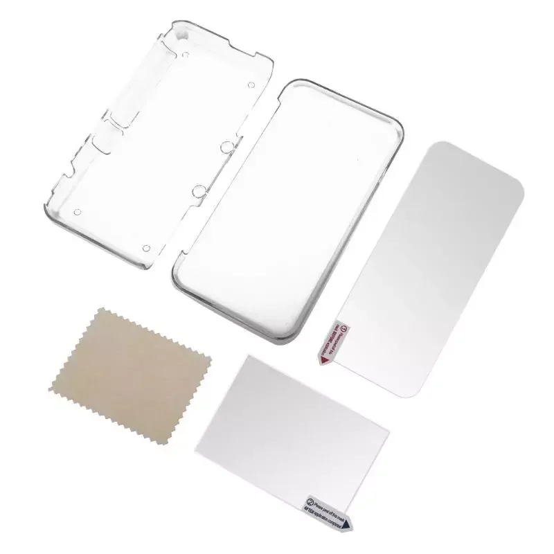 

ALLOYSEED Transparent Protective Cover Case With Screen Protector Film For Nintend NEW 2DS XL LL 2DSXL Game Console Hard Shell