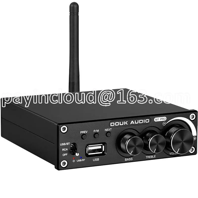 

160W * 2 High Power Bluetooth 5.0 Digital Amplifier USB Lossless Music Player Subwoofer Amplifier High Bass