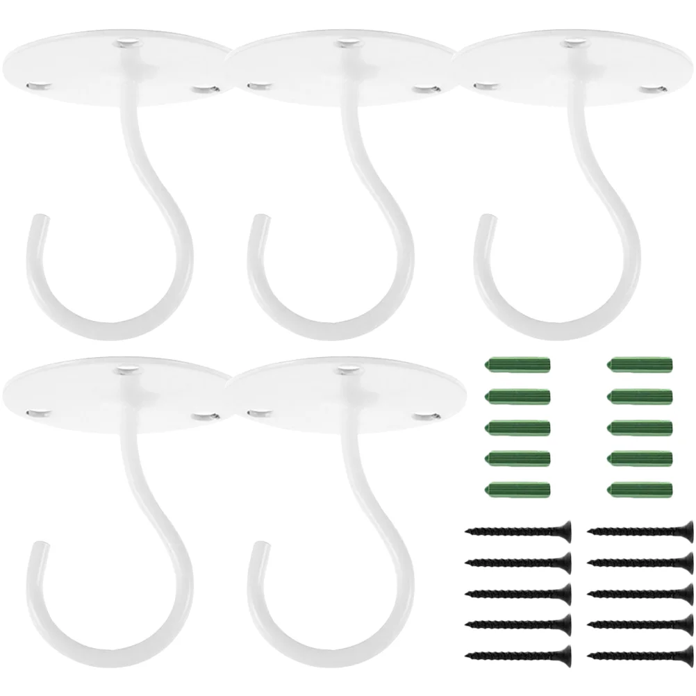 

Hooks Ceiling Hangers Wall Hanging Hook Hanger Wind Chimes Screwmetalclothes Flowerpot Outdoor Decoration Toggle Supplies Heavy
