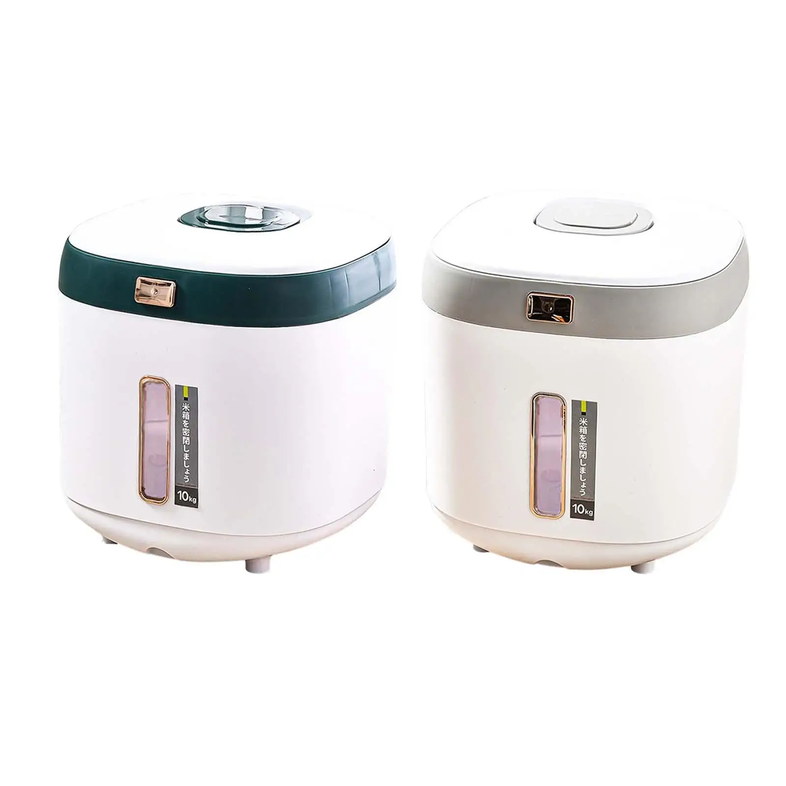 

Cerel Dispenser Food Continer 10kg Cpcity Dry Food Dispenser Built in Spice Box for Kitchen