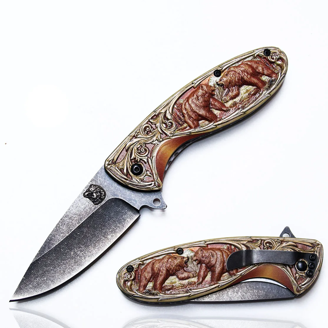Survival Hunting Camping Tactical Folding Blade Utility Pocket Knife,  Collection edc Knife , Stonewash Blade 3D Aluminum Handle - купить по  выгодной цене | AliExpress