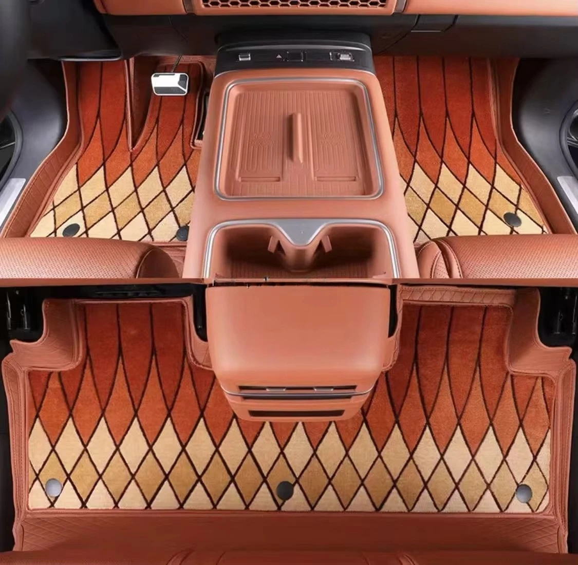 Фото Автомобильные коврики для Byd Equation Leopard Titanium 7, двухслойные, для салона автомобиля №4