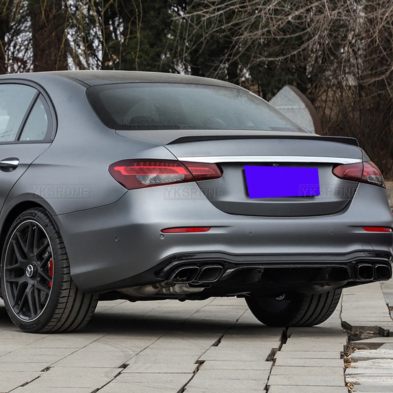 Фото Спойлер на крышку багажника для Mercedes Benz E-класса W213 E260 E300 E63S 2016-2023, аксессуары для тюнинга кузова автомобиля №5