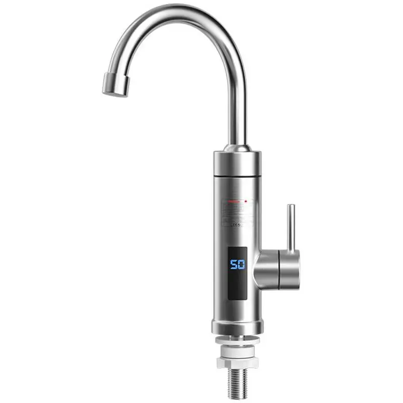 

Kitchen Fast Heating Tap 360 Swivel Electric Tap With Digital Display Kitchen Faucets For Public Washbasins Kitchen Sink