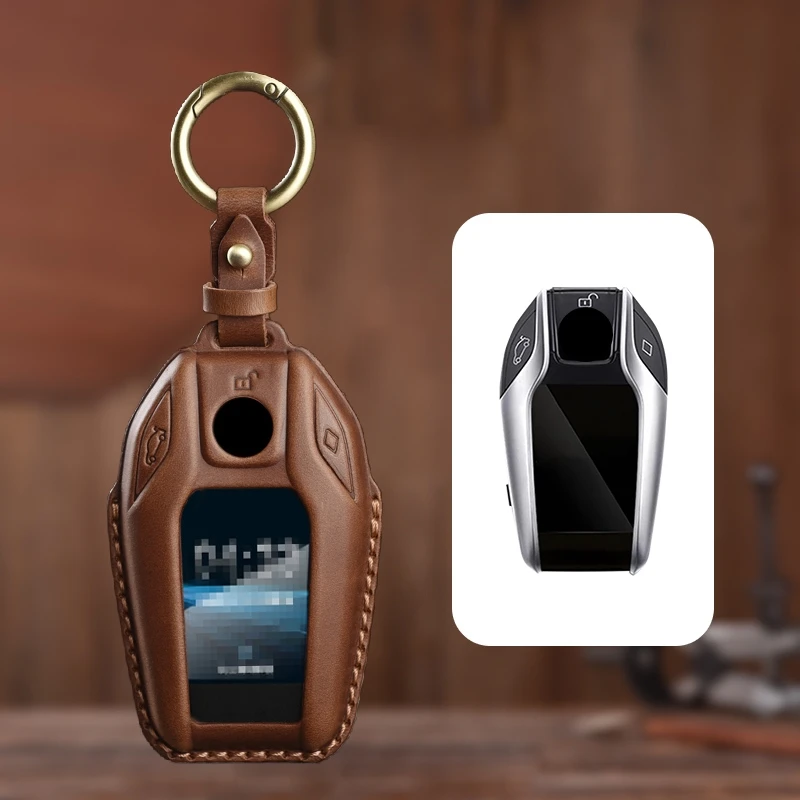 

Защитный чехол из натуральной кожи для BMW X1 X3 X5 X6 X7 3 5 6 7 серии G20 G30 G11 F15 F16 G01 G02 F48 Чехол для ключей Fob