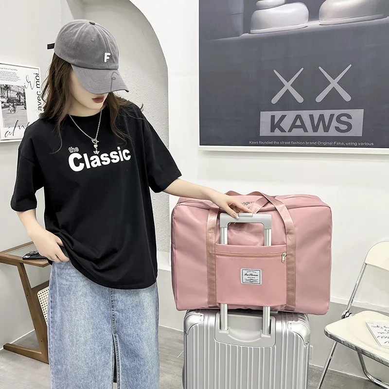 

Travel Bags Waterproof Luggage Tote Handbag Duffle Shoulder Storage Bag Clothes Blanket Quilt Sweater Foldable Durable Organizer