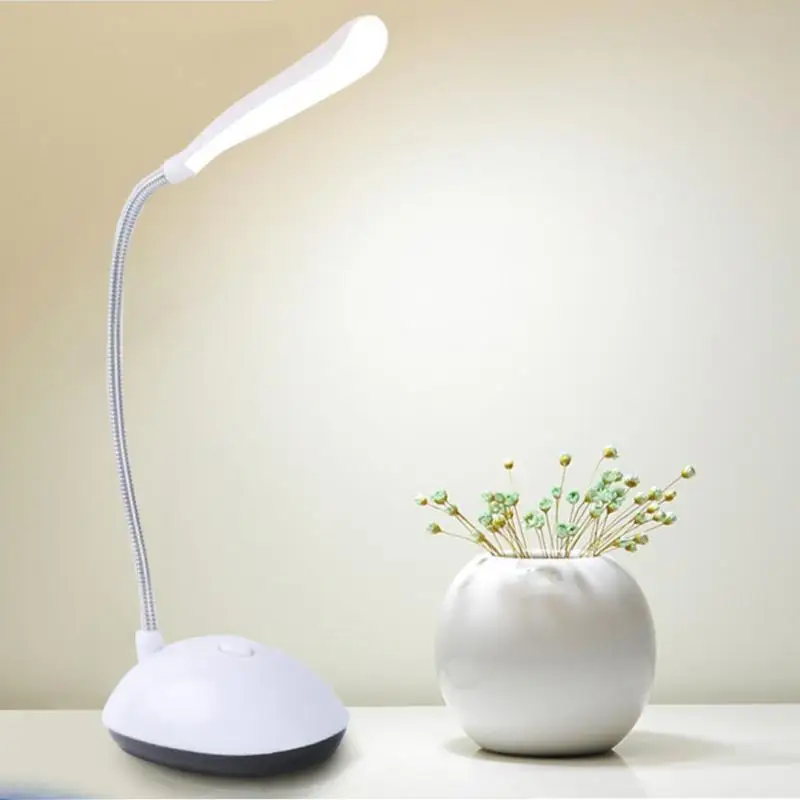 

Настольная лампа для чтения для кабинета, светодиодная настольная лампа с питанием от батарейки AAA, без затемнения, миниатюрная умная перезаряжаемая лампа для защиты глаз
