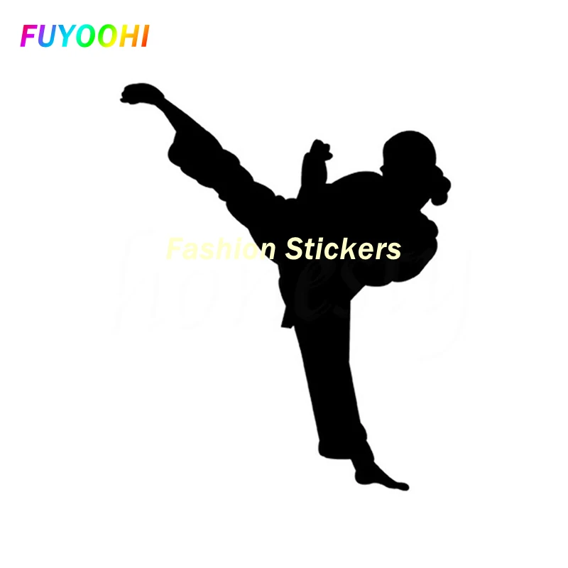 

FUYOOHI Exterior/Protection Fashion Stickers Chinese Women'S Chinese Kung Fu Posture Handsome and Cool Art Painting Decor Decals