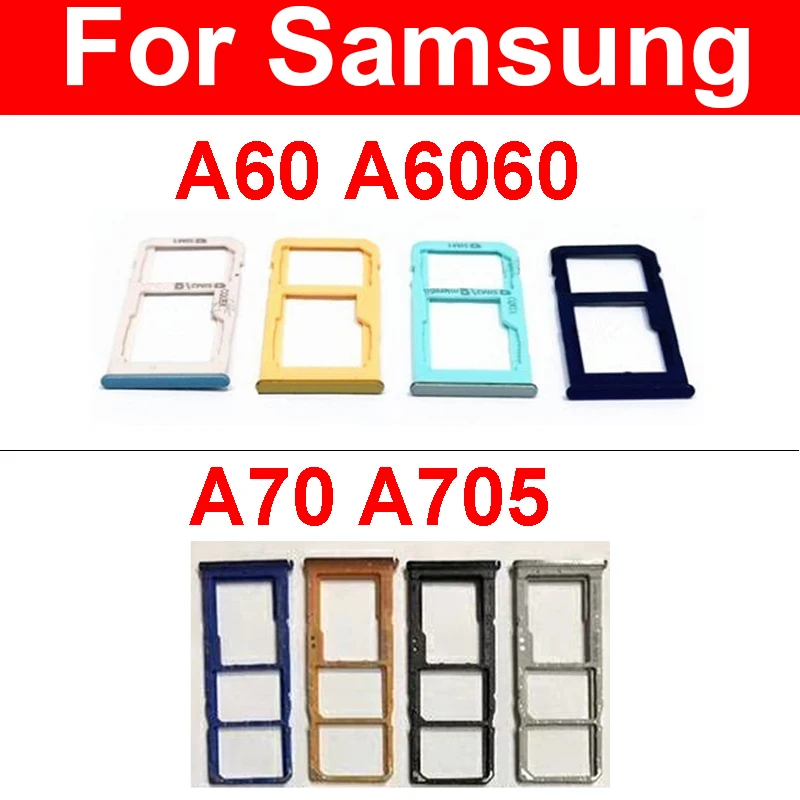 Лоток для Sim-карты для Samsung A60 A6060 A70 A705 A705F A705FN A705W A705FD A705GM
