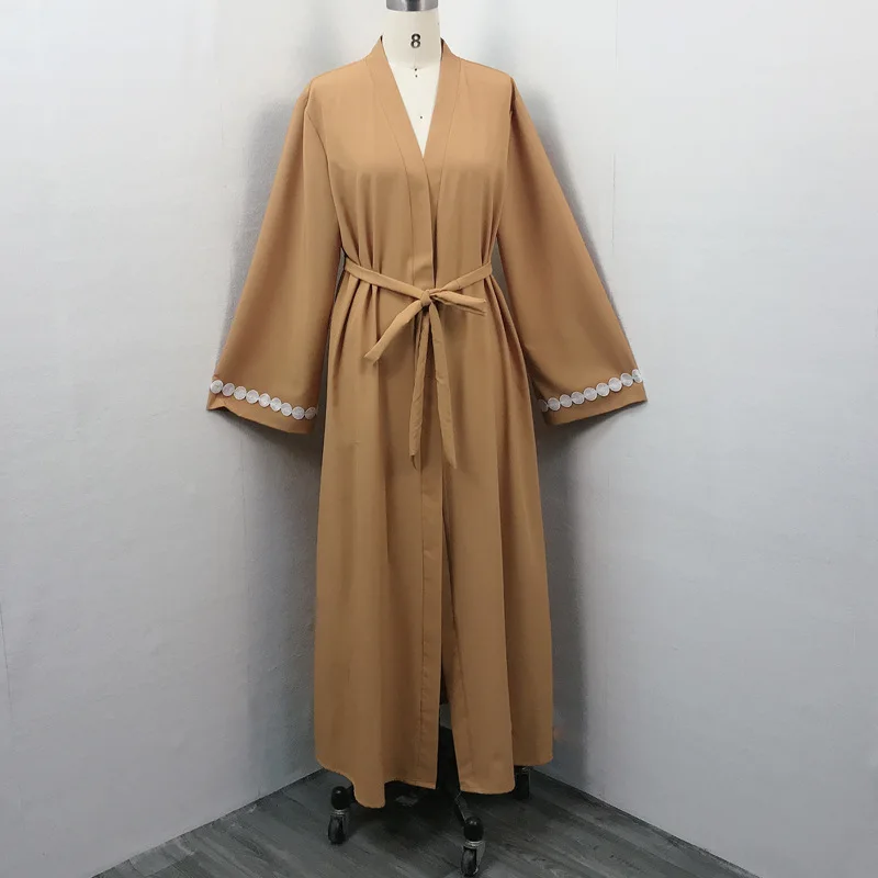Muslim Long Dress Women Abaya Middle East Dubai Jalabiya Cardigan Robe Tunique Femme Musulman Abaya Kimono