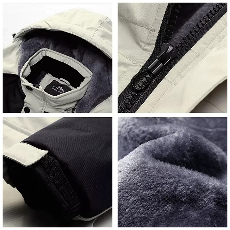 Coat Men Windproof Hooded Military Parkas Men Fashion Casual Men 2021 Winter New Thick Warm Fleece Outdoor Parkas