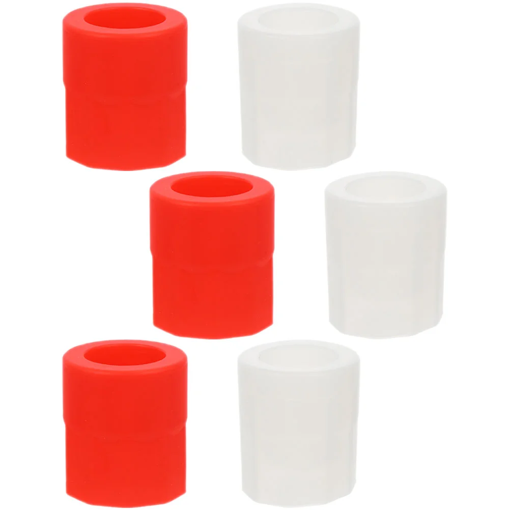 

6 Pcs Silcone Molds Glass Silicone Novelty Ice Cube Maker Cup Tray Single Hole