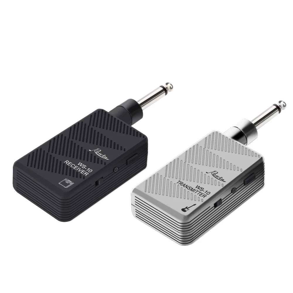 Rowin WS-10 Guitar Wireless System Transmitter Receiver Wireless System Transmission With Rechargeable Battery