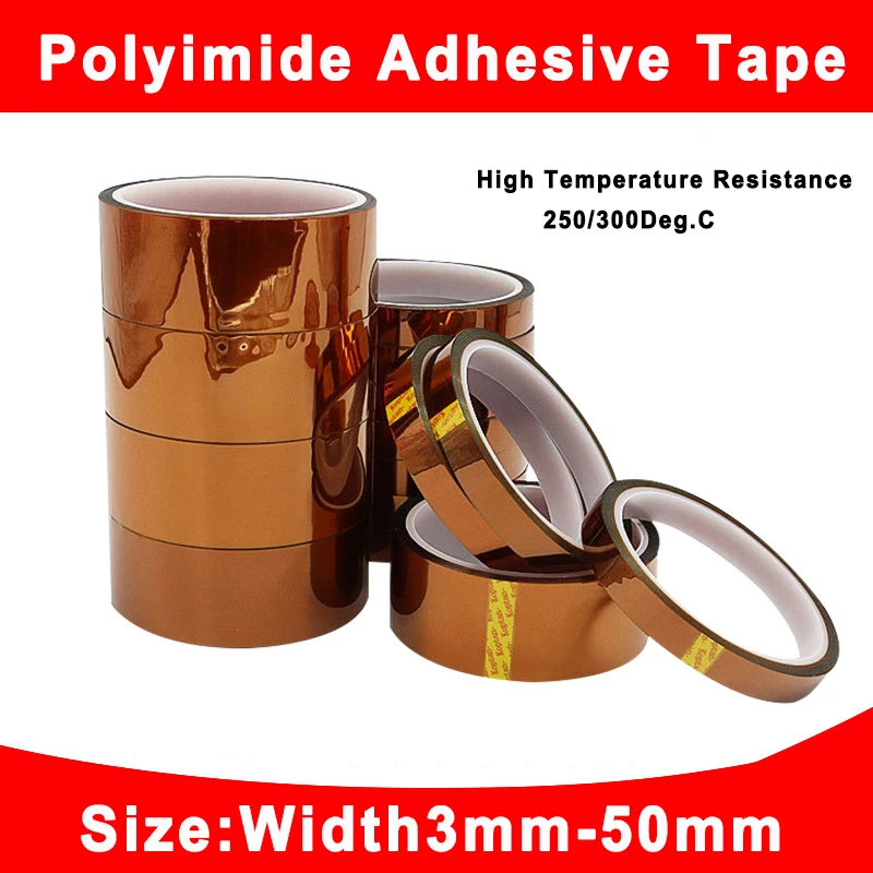 

Золотая высокотемпературная тепловая лента BGA, термоизоляционная лента, защита электронной платы, полиимидная клейкая изоляционная лента