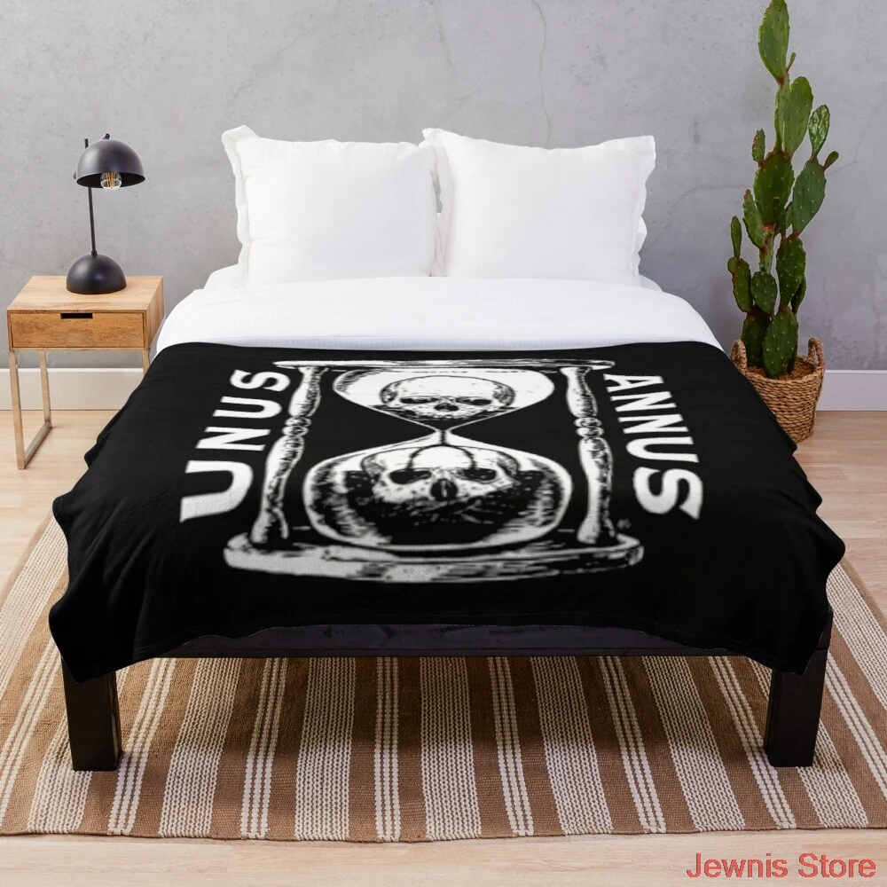 

Одеяло unus annus с изображением черепа, креативное мягкое банное одеяло с принтом для путешествий, всесезонное уличное покрывало на кровать
