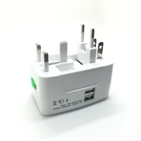 10pcs universal charger outlet adapter converter socket for us uk au eu plug travel wall charger converter with 2 usb ports