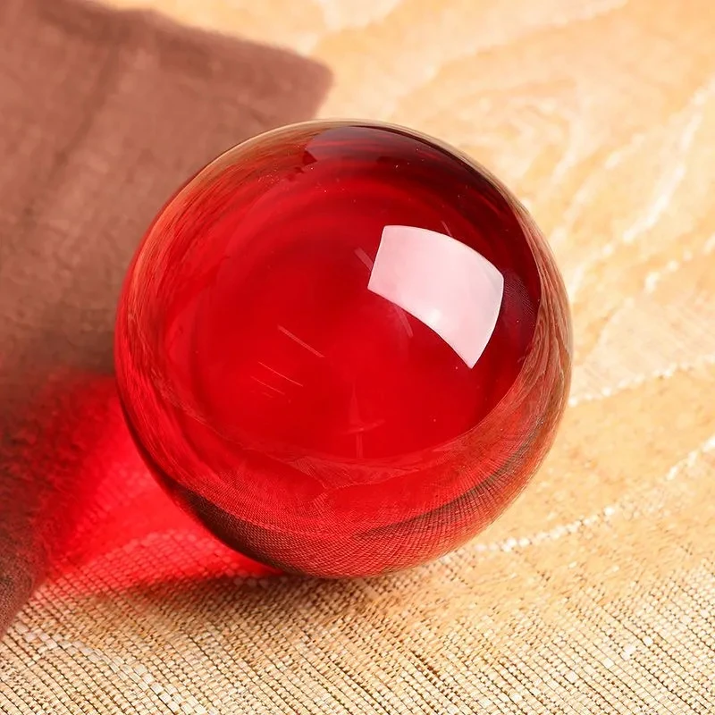 Хрустальный семейный дом красный прозрачный хрустальный шар украшение для