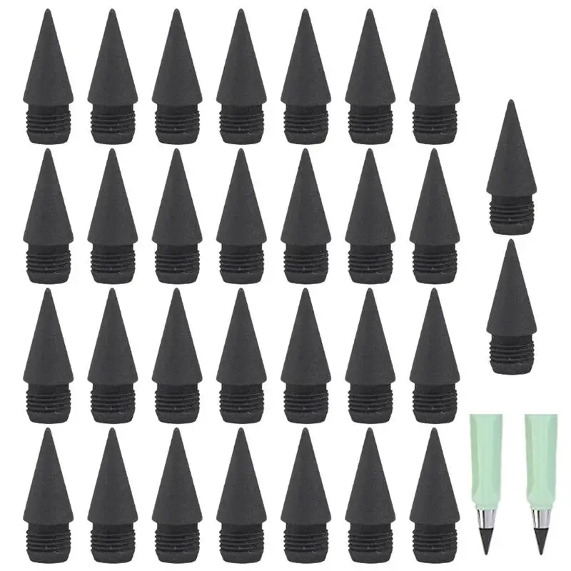 

30Pcs Pencil Inkless Tips Nib Pen Everlasting Writing Nibs Tip Replacement Pencils Eternal Refills Replacements Infinite