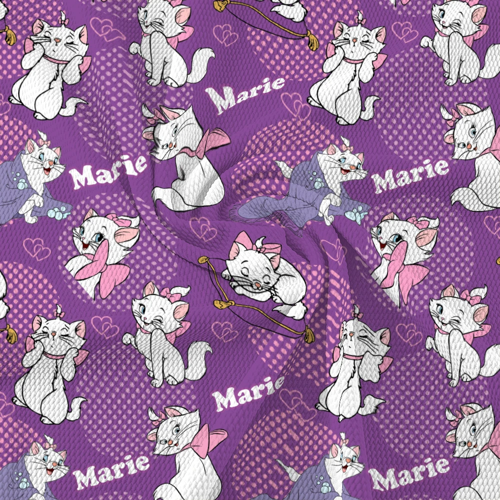 

50*145 Disney Marie Cat Bubble Fabric Cotton For Sewing Kids Clothes Textile Tissue Patchwork Quilting DIY Material Needlework