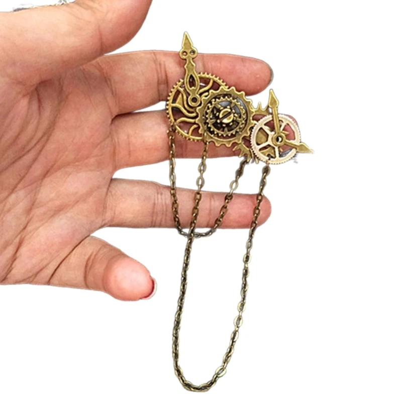 Винтажная заколка для волос в стиле стимпанк головные уборы панк готики заколки