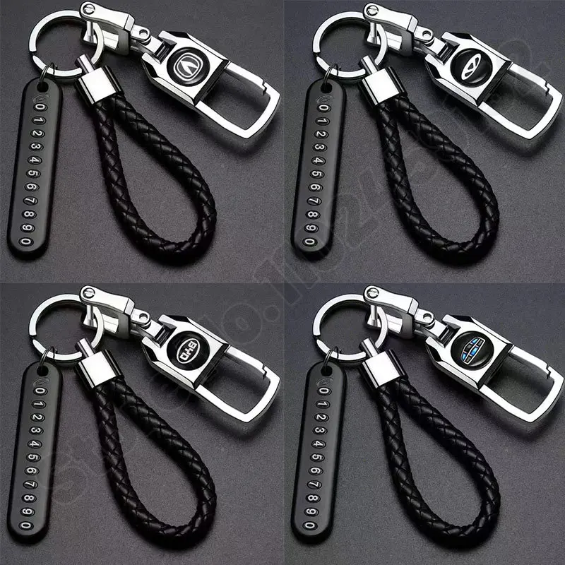 Брелок для ключей из нержавеющей стали держатель с логотипом автомобиля номером