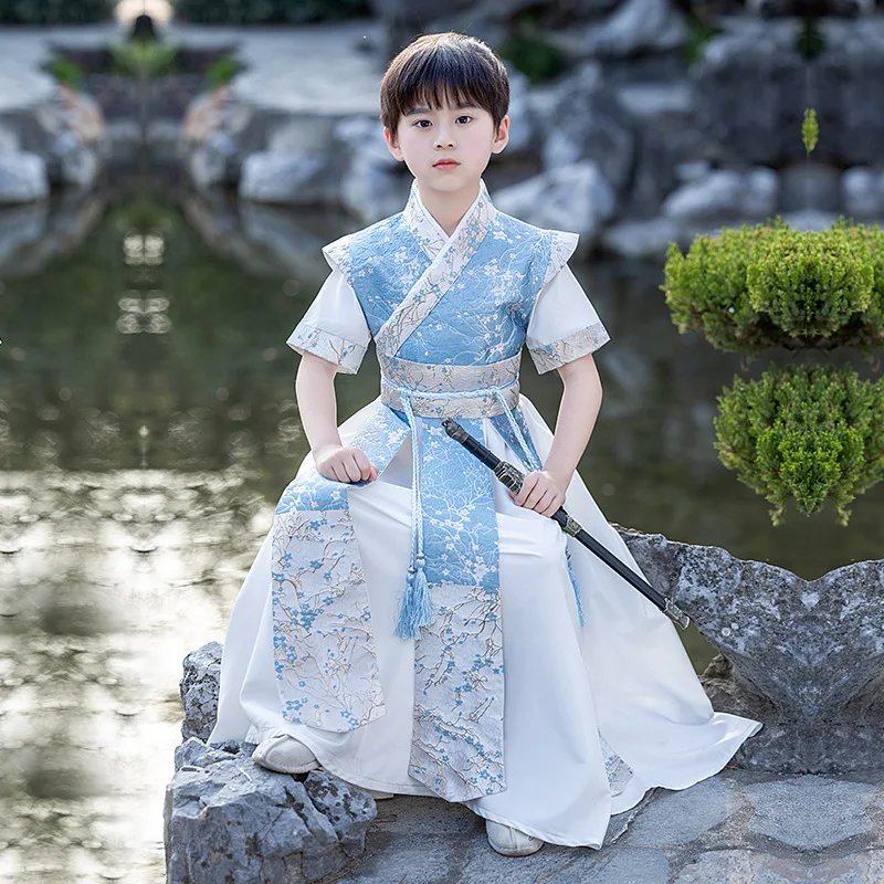 Уличная одежда повседневный Китайский традиционный халат ханьфу платье для