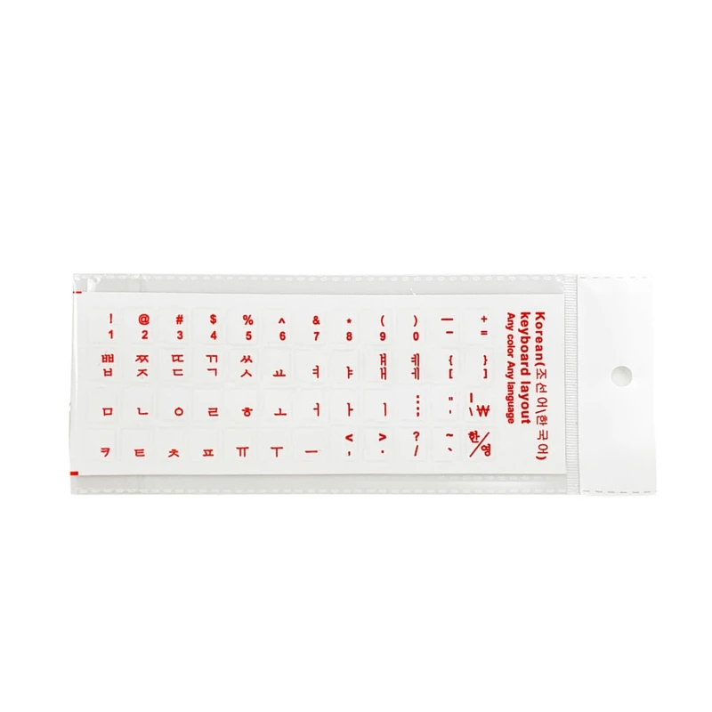 

Korean Keyboard Stickers Matte PVC Keyboard Sticker Letters Transparent for PC