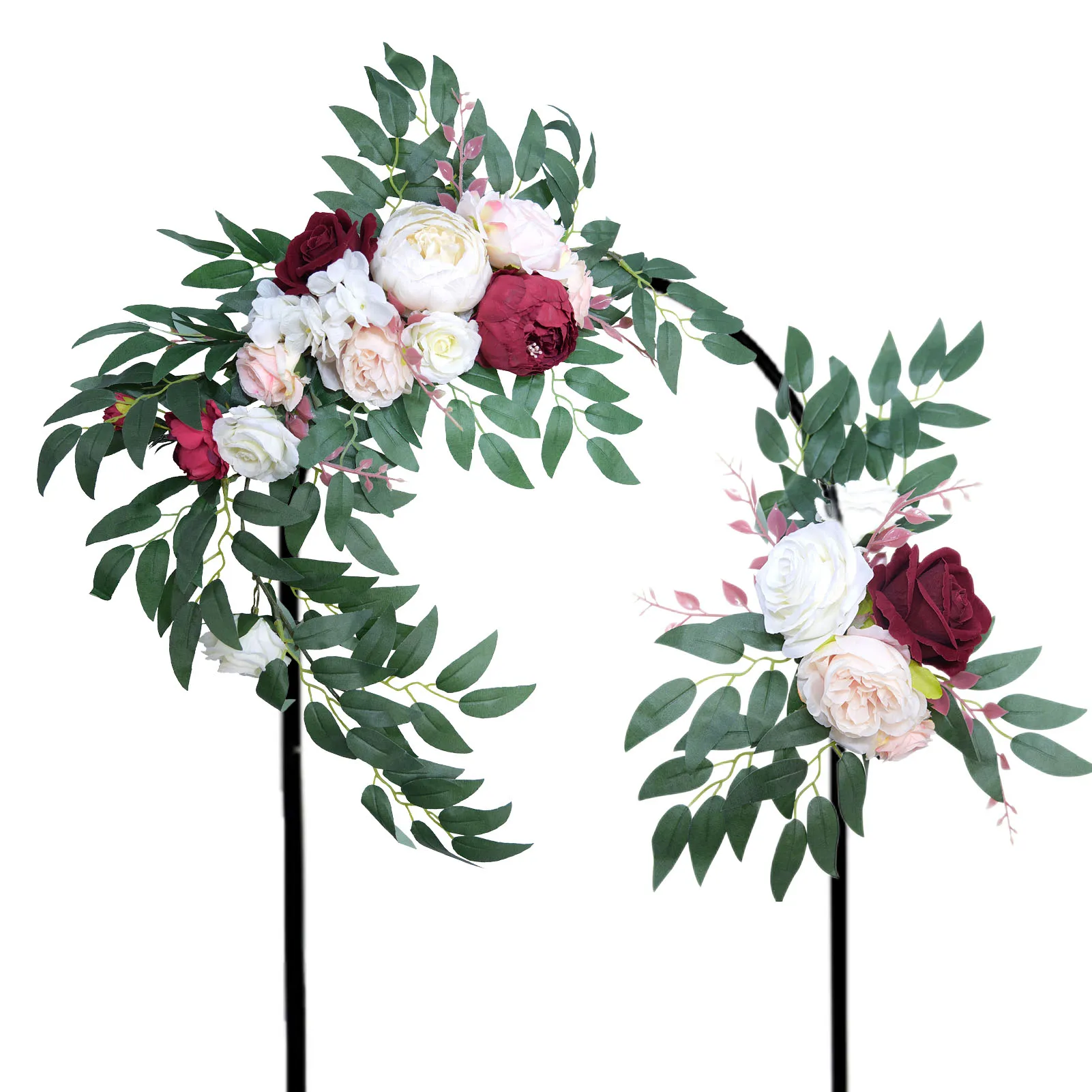 

Wedding Ceremony Door Wreath Colorful and Elegant Wedding Arch Simulation Flower Artificial Flower Swag Arch Decor for Wedding