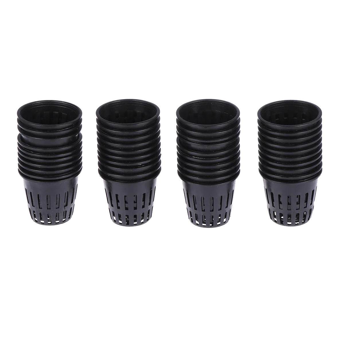 

40 PCS Hydroponics Plastic Cups Hydroponic Plants Net Cup Basket Black Plants Pot Flower Pots
