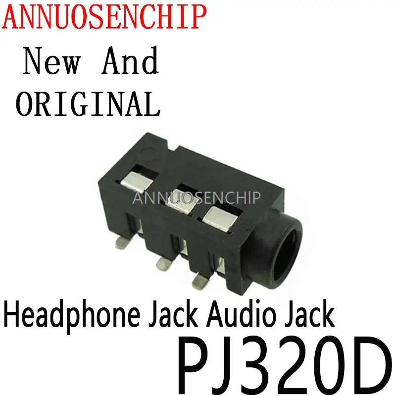 

10PCS 3.5 Headphone Jack Audio Jack PJ-320D 4 Pin SMD MP3 Accessories PJ320D