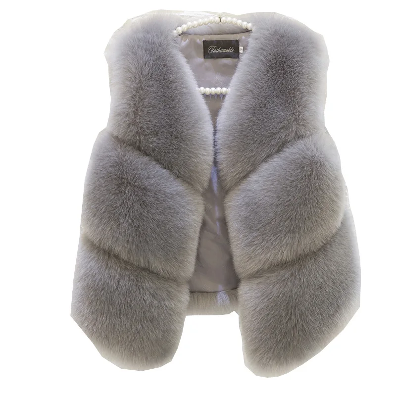 Faux Fur Vest Winter New Style Women's Fashion Casual Fox Fur Short Fur Coat