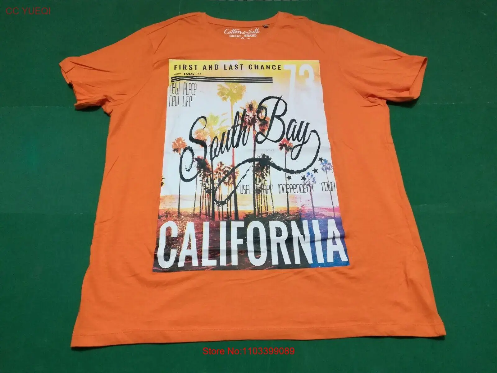 Винтажная Футболка South Bay California 100% хлопок размер/размер Xxlarge