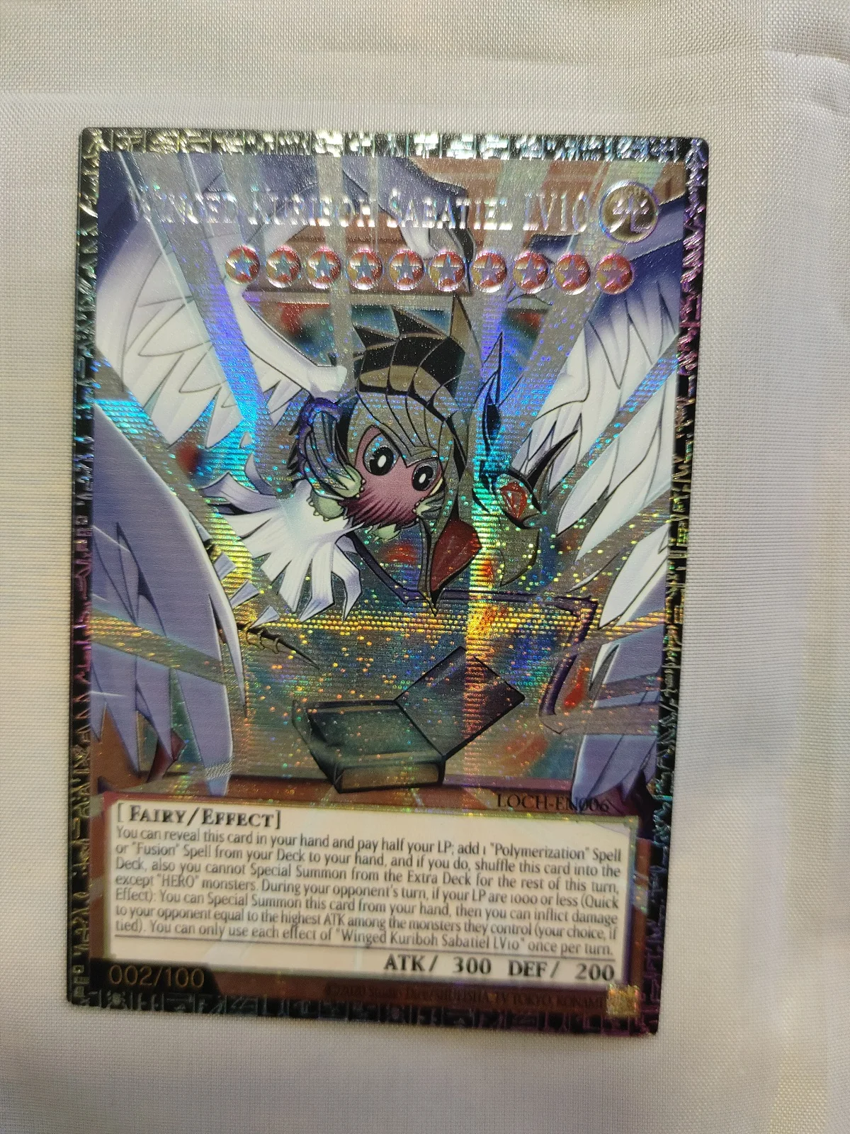 Фото Коллекционная карта Yu-Gi-Oh OCG/TCG PSER Winged Kuriboh Sabatiel LV10 OOF GMR, детская коллекционная карта для хобби (неоригинальная) №3