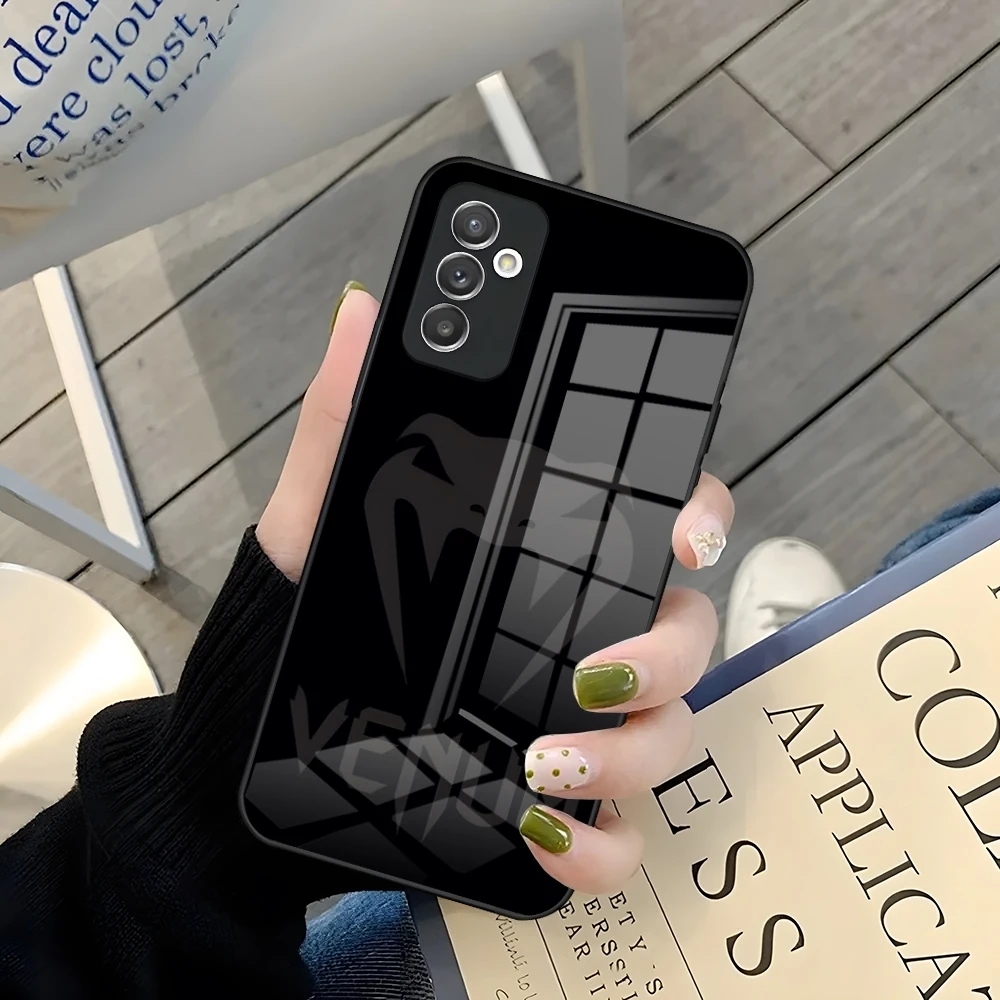 Чехол для телефона MINISO V-venumS Samsung A52 A71 A21 Galaxy A34 A14 A32 M14 S24 S23 S22 S21 S20 FE Glass Cover