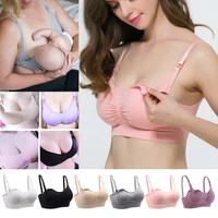 weichens women maternity nursing bras wirefree pregnancy prevent sagging breathable breastfeeding bra seamless push up underwear