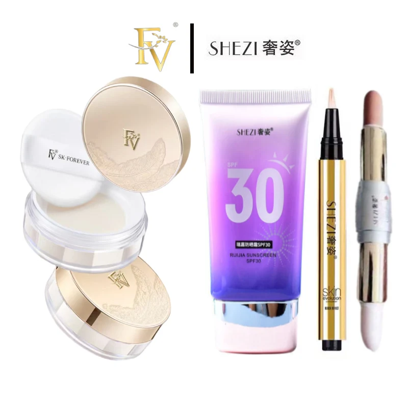 

FV Original Genuine Loose Powder Super Face Finish Waterproof Concealer Setting Powder Makeup Oil-control Suit Japanese Cosmetic