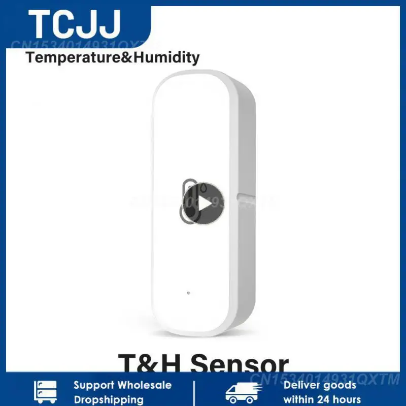 

1~8PCS Tuya ZigBee/WiFi Temperature Humidity Sensor Home Connected Thermometer Compatible With Smart Life Alexa Google Assistant