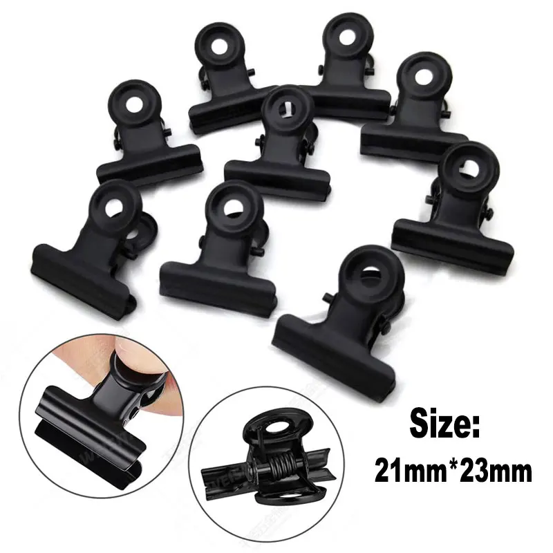 20 шт. 40 шт. в наборе мини 21x23 мм металлический зажим бульдог Пружинные зажимы для билета бумаги канцелярские зажимы для бирки бумаги папки для документов зажим для фотографий