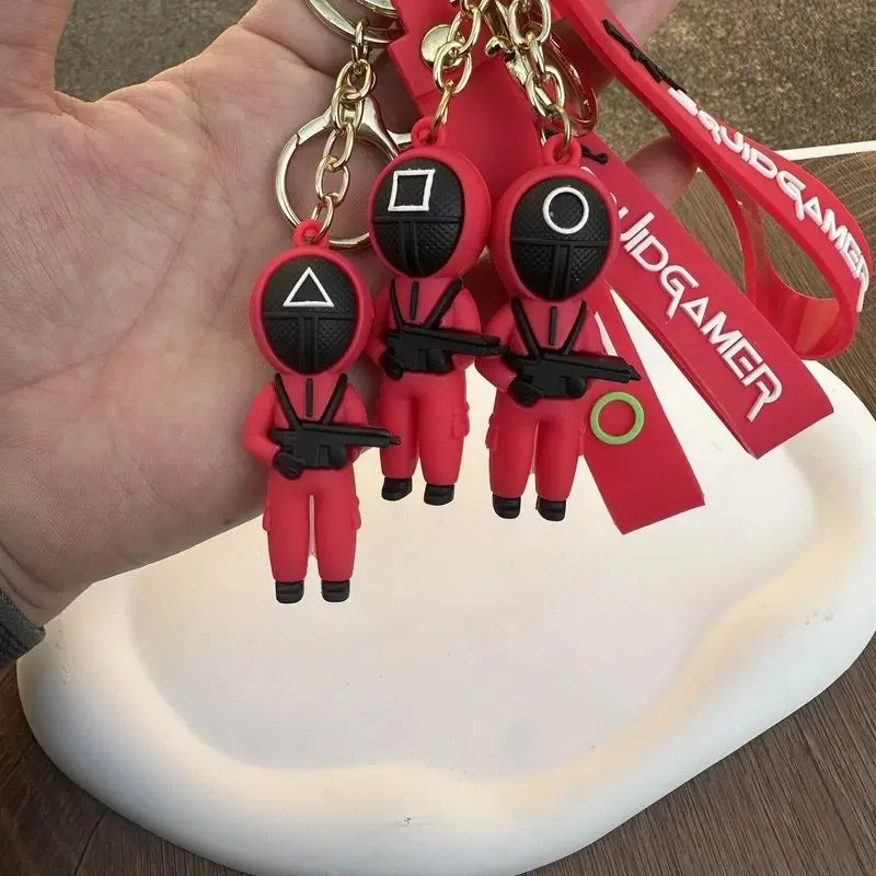 Креативный мультяшный брелок в стиле кино с изображением кальмара автомобильный