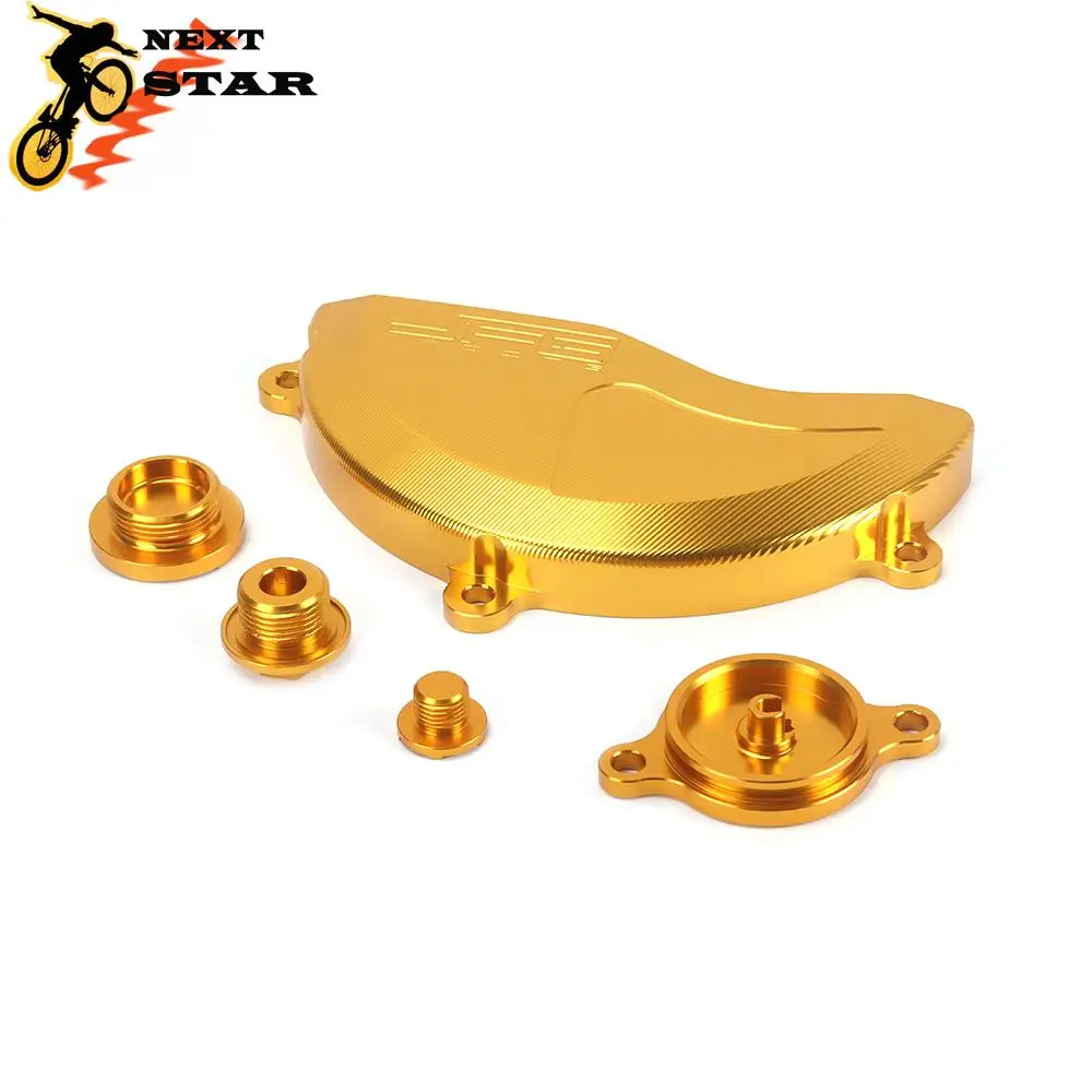 

Motorcycle Oil Filter Cap Cover Right Side Engine Case Protector Guard Timing Plugs Screw Bolts Set For SUZUKI RMZ250 RMZ 10-16
