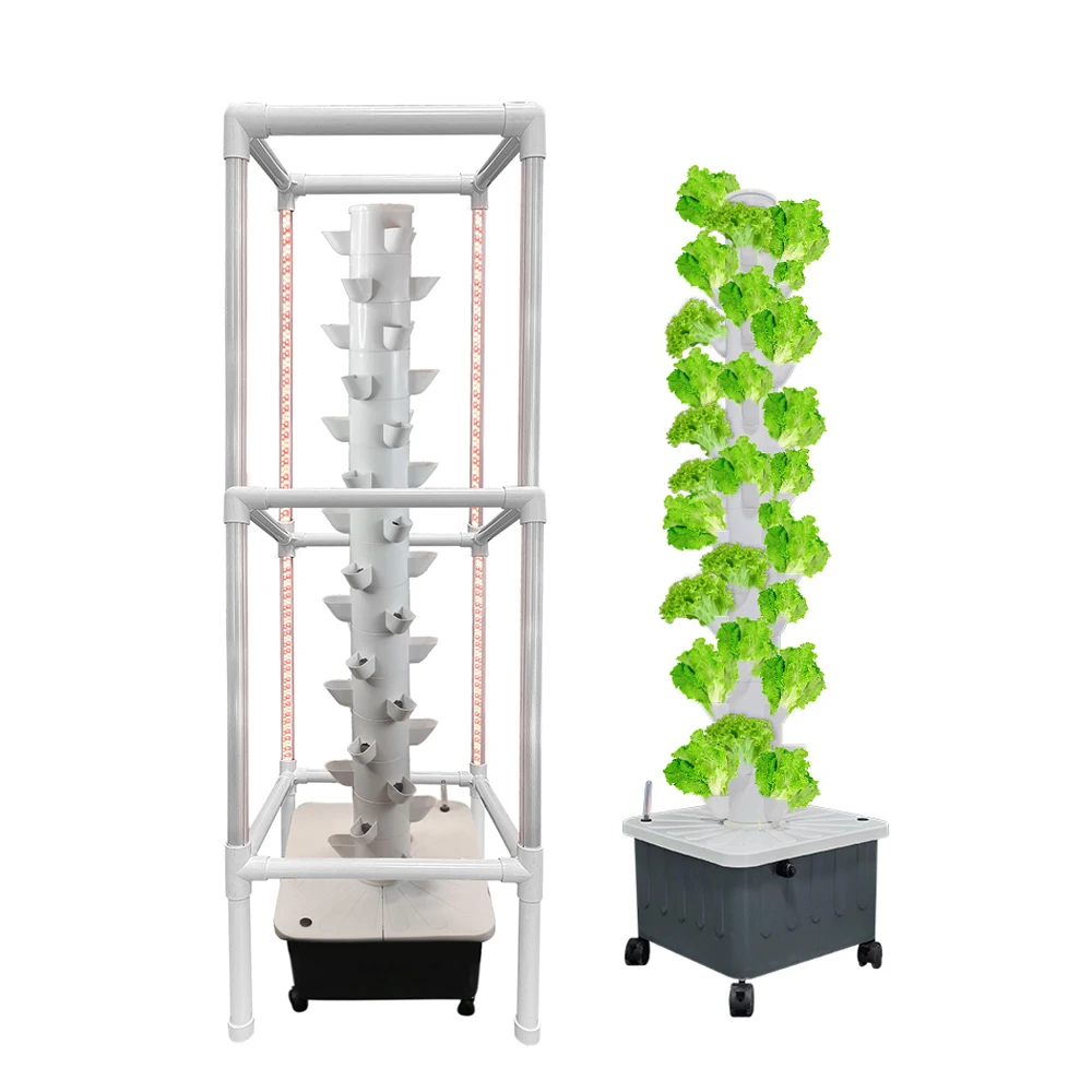 

Irrigation Hydroponic Equipment Pvc Pineapple Planting Type Vertical System Hydroponic Grow Tower Agriculture Vertical