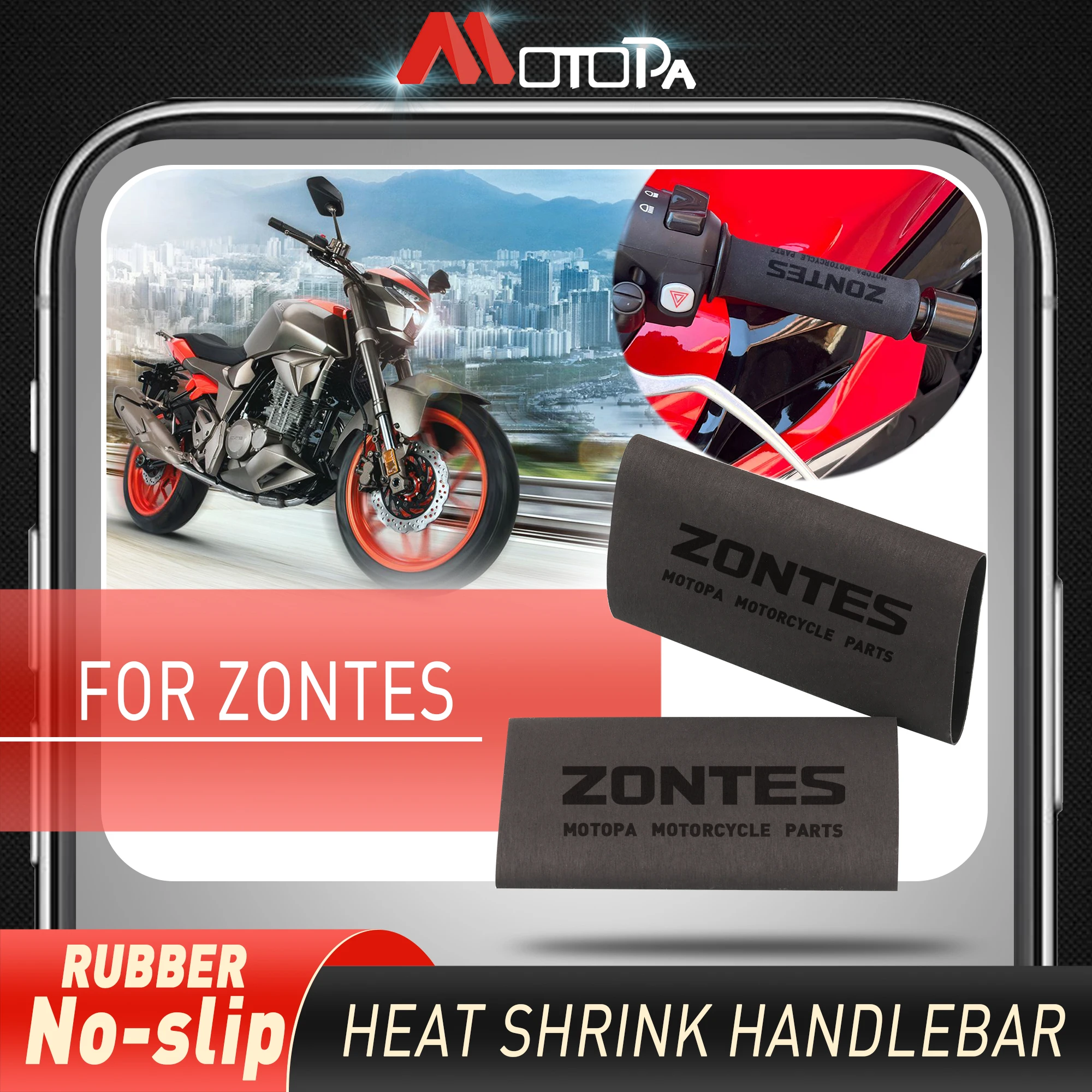 

Motorcycle For ZONTES G1 125X M310 R310 T310 T2 310 U1 125 U125 V310 X310 Z2 125 ZT310M No-slip Heat Shrink Handlebar Grips