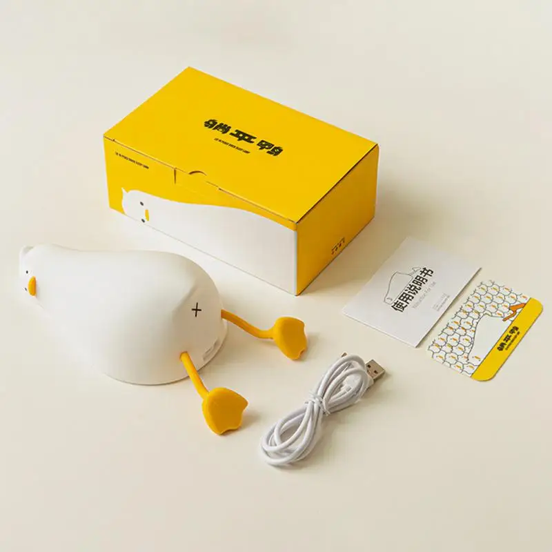 

Dimming Table Lamps Boxed Healthy Safe Low Power Consumption Duck-shaped Long Endurance Bedroom Decoration Led Night Lamp Abs