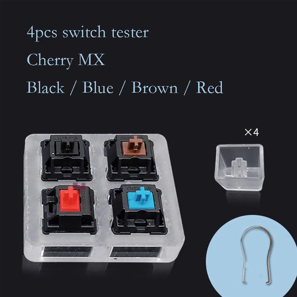 

Customize Cherry MX Switch Tester With Transparent Keycaps 4 Axis Tester Cherry Mechanical Keyboard Original Axis Shaft Test