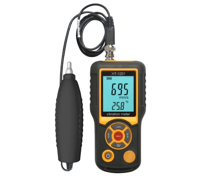 

HTI HTI In stock HT-1201 portable vibration meter analyzer meter 0.1~199.9m ht-1201 digital split type vibrometer HTI