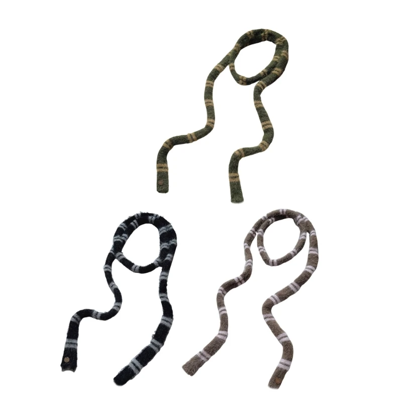 Элегантный шарф для женщин сумки шарфы вязаные полосатые шеи подарки девочек