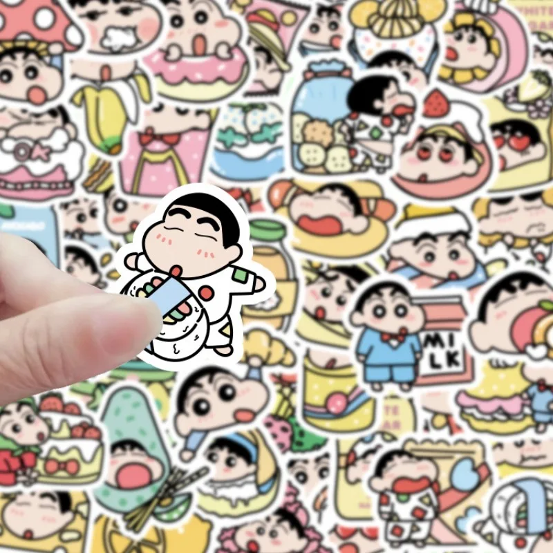 50 шт. японские аниме-наклейки карандаш Шин-тян милые многоразовые виниловые
