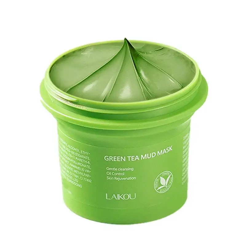 

Blackhead Remover Green Tea Mud Green Tea Purifying Clay Face Cream Mud Deep Cleaning Hydrating Healing And Relaxing Clay Facial